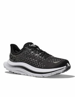Hoka Kawana - Black/White Performance Road Running Shoes -The Sports Edit Store hoka kawana shoes black white 1123164 BWHT 4