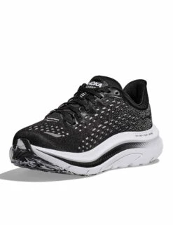 Hoka Kawana - Black/White Performance Road Running Shoes -The Sports Edit Store hoka kawana shoes black white 1123164 BWHT 7