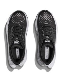Hoka Kawana - Black/White Performance Road Running Shoes -The Sports Edit Store hoka kawana shoes black white 1123164 BWHT 8