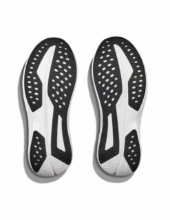 Hoka Mach 6 Road Running Shoes - Black/White -The Sports Edit Store hoka mach 6 shoes black white 1147810 bwht 3