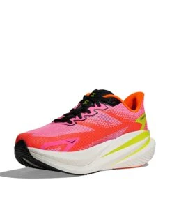 Hoka Mach X 3 - Neon Rose/Neon Tangerine -The Sports Edit Store hoka mach x 3 neon rose neon tangerine 1168721 nnrs 3