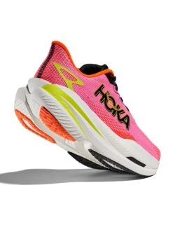 Hoka Mach X 3 - Neon Rose/Neon Tangerine -The Sports Edit Store hoka mach x 3 neon rose neon tangerine 1168721 nnrs 4