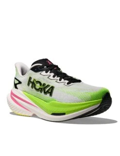 Hoka Mach X 3 - White/Neon Lime -The Sports Edit Store hoka mach x 3 white neon lime 1168721 wnl 6