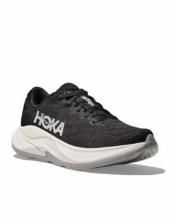 Hoka Rincon 4 - Black/White Performance Running Shoes -The Sports Edit Store hoka rincon 4 shoes black white 1155131 bwht 2