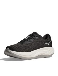 Hoka Rincon 4 - Black/White Performance Running Shoes -The Sports Edit Store hoka rincon 4 shoes black white 1155131 bwht 3
