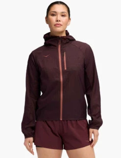 Hoka Skyflow Jacket - Black Cherry
