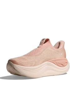 Hoka Skyward Laceless - Rose Latte/Rose Cream Recovery Shoes -The Sports Edit Store hoka skyward laceless rose latte rose cream 1168877 rltt 3