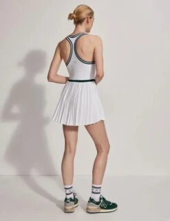 Varley Jane Court Dress 28" - White/Forest 9 Varley Jane Court Dress 28" - White/Forest -The Sports Edit Store jane court dress 3