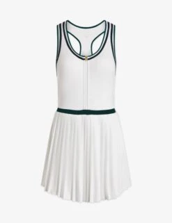 Varley Jane Court Dress 28" - White/Forest 13 Varley Jane Court Dress 28" - White/Forest -The Sports Edit Store jane court dress 5