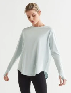 Clare Vintage Washed Slub - Light Blue 14 Clare Vintage Washed Slub - Light Blue -The Sports Edit Store lilybod clare vintage washed slub light blue lt99 c23 lb 2