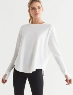 Clare Vintage Washed Slub - White 15 Clare Vintage Washed Slub - White -The Sports Edit Store lilybod clare vintage washed slub white lt99 c23 wt 3