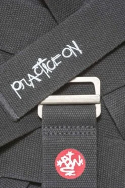 Manduka AligN Yoga Strap - 8ft Thunder -The Sports Edit Store manduka yoga strap 413015 align 10 thunder 0004