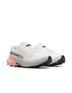 Merrell Agility Peak 5 Trail Running Shoes - White/Soft Coral -The Sports Edit Store merrell agility peak 5 shoes white soft coral j068374 4