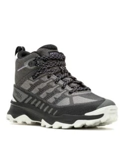 Merrell Speed Eco Mid Waterproof - Charcoal/Orchid -The Sports Edit Store merrell speed eco mid waterproof boots charcoal orchid J038166 4