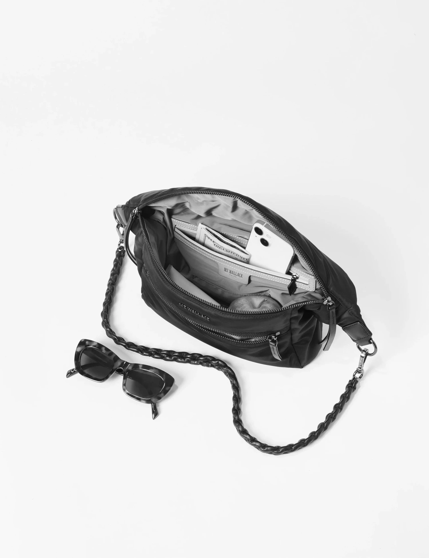 MZ Wallace Bowery Sling - Silver Blue 6 MZ Wallace Bowery Sling - Silver Blue - Image 4