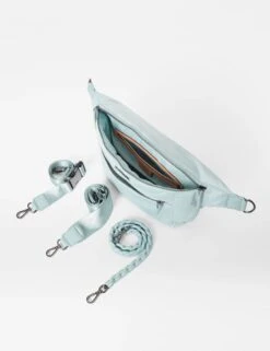 MZ Wallace Bowery Sling - Silver Blue 9 MZ Wallace Bowery Sling - Silver Blue -The Sports Edit Store mz wallace bowery sling silver blue 1347B1891 3