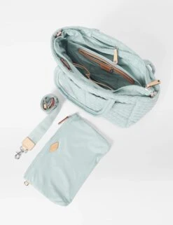 MZ Wallace Large Metro Quatro Tote - Silver Blue -The Sports Edit Store mz wallace large metro quatro tote silver blue 1430X1891 4