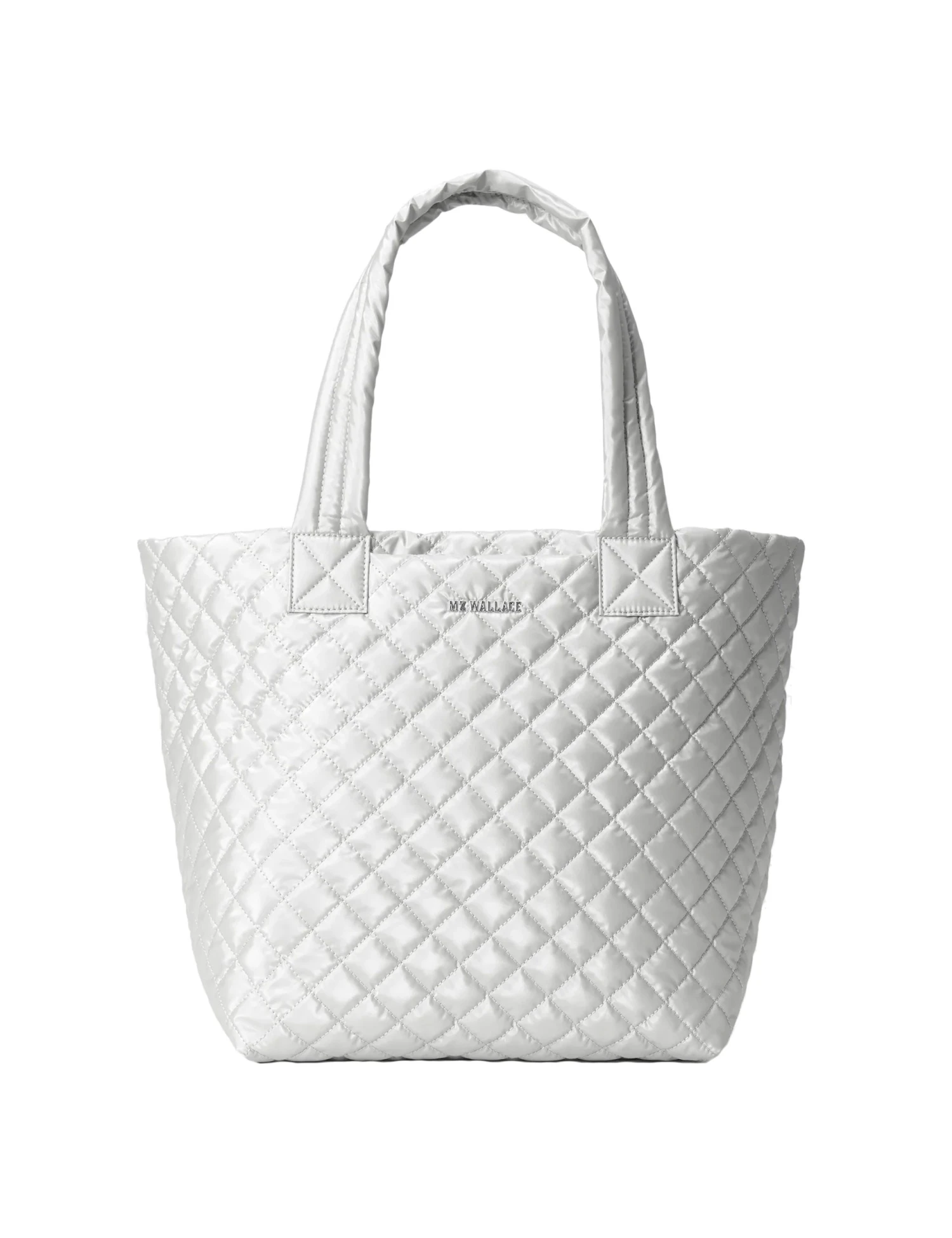MZ Wallace Medium Metro Tote Deluxe - Oyster Metallic 3 MZ Wallace Medium Metro Tote Deluxe - Oyster Metallic