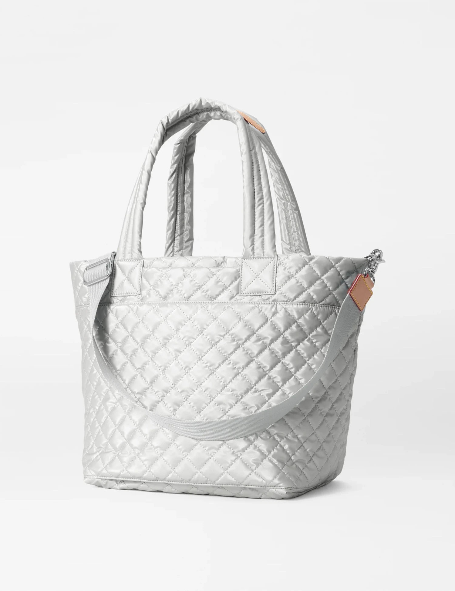 MZ Wallace Medium Metro Tote Deluxe - Oyster Metallic 4 MZ Wallace Medium Metro Tote Deluxe - Oyster Metallic - Image 2