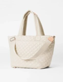 MZ Wallace Medium Metro Tote Deluxe - Sandshell -The Sports Edit Store mz wallace medium metro tote deluxe sandshell 1260x2020 4