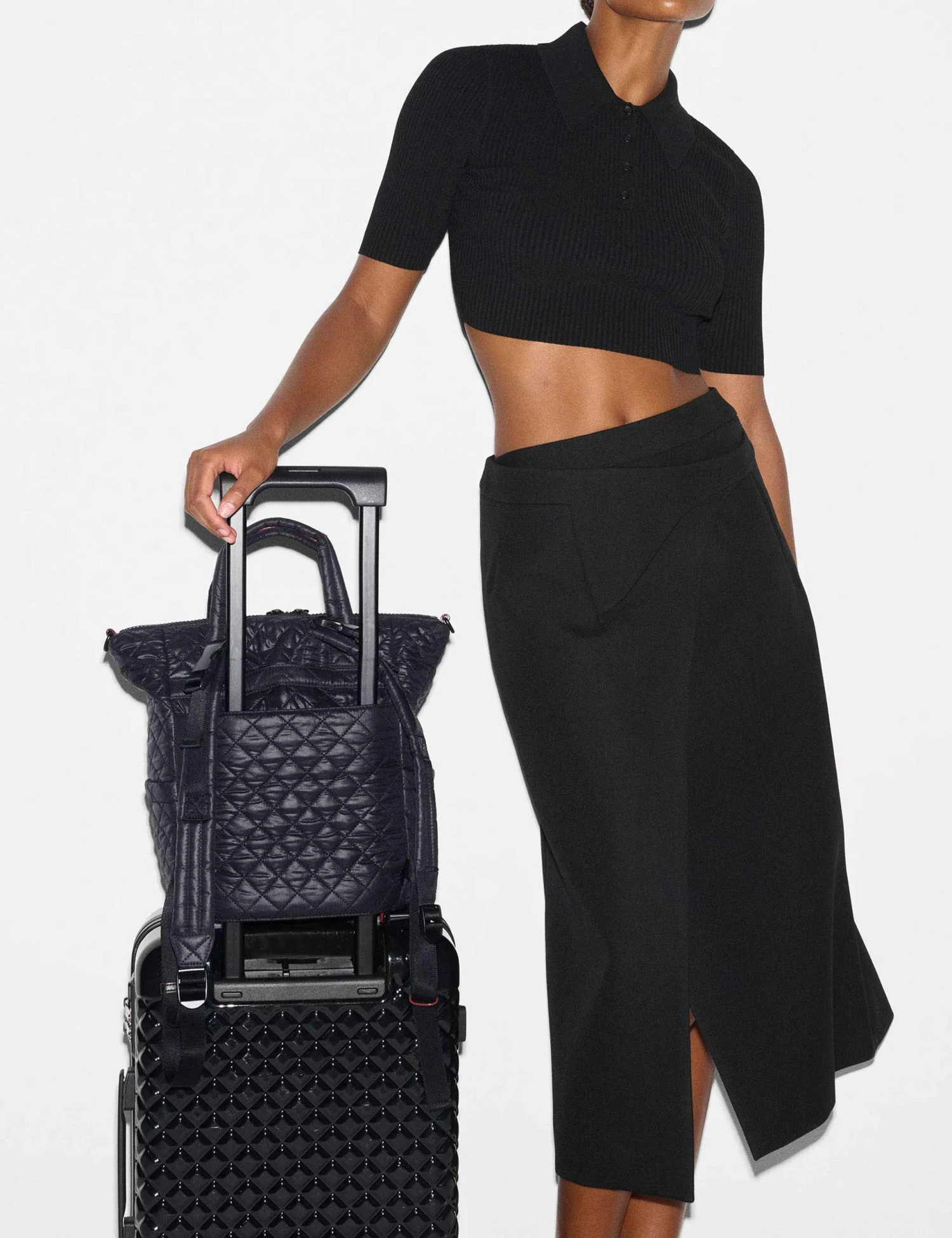 MZ Wallace Small Utility Backpack - Black Quilted Nylon 8 MZ Wallace Small Utility Backpack - Black Quilted Nylon - Image 6