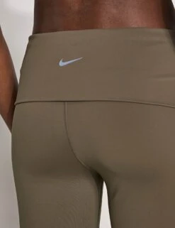 Nike One Dri-FIT Fold-Over Pants - Ironstone/Black 8 Nike One Dri-FIT Fold-Over Pants - Ironstone/Black -The Sports Edit Store nike One Dri FIT Fold Over Pants Ironstone Black FV7848 004 S 0028