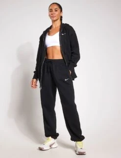 Nike Sportswear Phoenix Fleece Oversized Hoodie - Black/Sail -The Sports Edit Store nike Sportswear Phoenix Fleece Oversized Hoodie Black Sail DQ5758 010 S Black Sail 0014