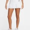 Nike Advantage Dri-FIT Tennis Skirt - White/Black -The Sports Edit Store nike advantage dri fit tennis skirt white black fd6532 100 1