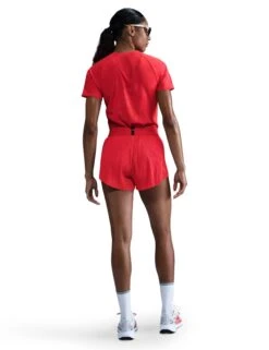 Nike AeroSwift Dri-FIT ADV 3" Running Shorts - Light Crimson/Black -The Sports Edit Store nike aeroswift dri fit adv 3in running shorts crimson black fn2328 696 5