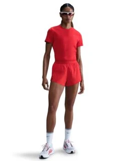 Nike AeroSwift Dri-FIT ADV 3" Running Shorts - Light Crimson/Black -The Sports Edit Store nike aeroswift dri fit adv 3in running shorts crimson black fn2328 696 6