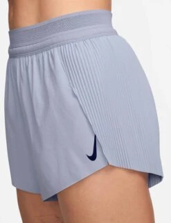 Nike AeroSwift Dri-FIT ADV 3" Running Shorts - Ghost/Blue Void -The Sports Edit Store nike aeroswift dri fit adv 3in running shorts ghost blue fn2328 057 3