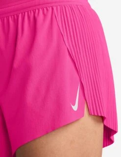 Nike AeroSwift Dri-FIT ADV 3" Running Shorts - Hyper Pink/Black -The Sports Edit Store nike aeroswift dri fit adv 3in running shorts pink black fn2328 645 4