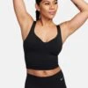 Nike Alate Bra Tank - Black/Cool Grey -The Sports Edit Store nike alate bra tank black grey fn0543 010 1