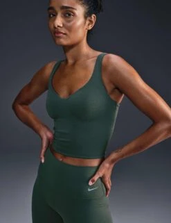 Nike Alate Bra Tank - Vintage Green/White