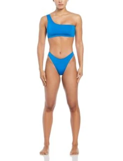 Nike Asymmetrical Bikini Top - Photo Blue -The Sports Edit Store nike asymmetrical bikini top photo blue nesse266 458 3