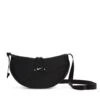 Nike Aura Crescent Cross-Body Bag - Black/Matte Silver -The Sports Edit Store nike aura crescent cross body bag black silver hq4370 010 1