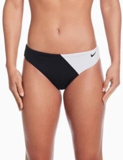 Colour Block Hipster Bikini Bottom - Black