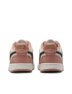 Nike Court Vision Low Next Nature Shoes in Particle Pink -The Sports Edit Store nike court vision low next nature shoes pink navy ivory dh3158 606 3