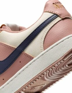 Nike Court Vision Low Next Nature Shoes in Particle Pink -The Sports Edit Store nike court vision low next nature shoes pink navy ivory dh3158 606 8