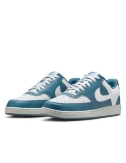 Nike Court Vision Low Next Nature Shoes - White/Smokey Blue -The Sports Edit Store nike court vision low next nature shoes white blue dh3158 112 2