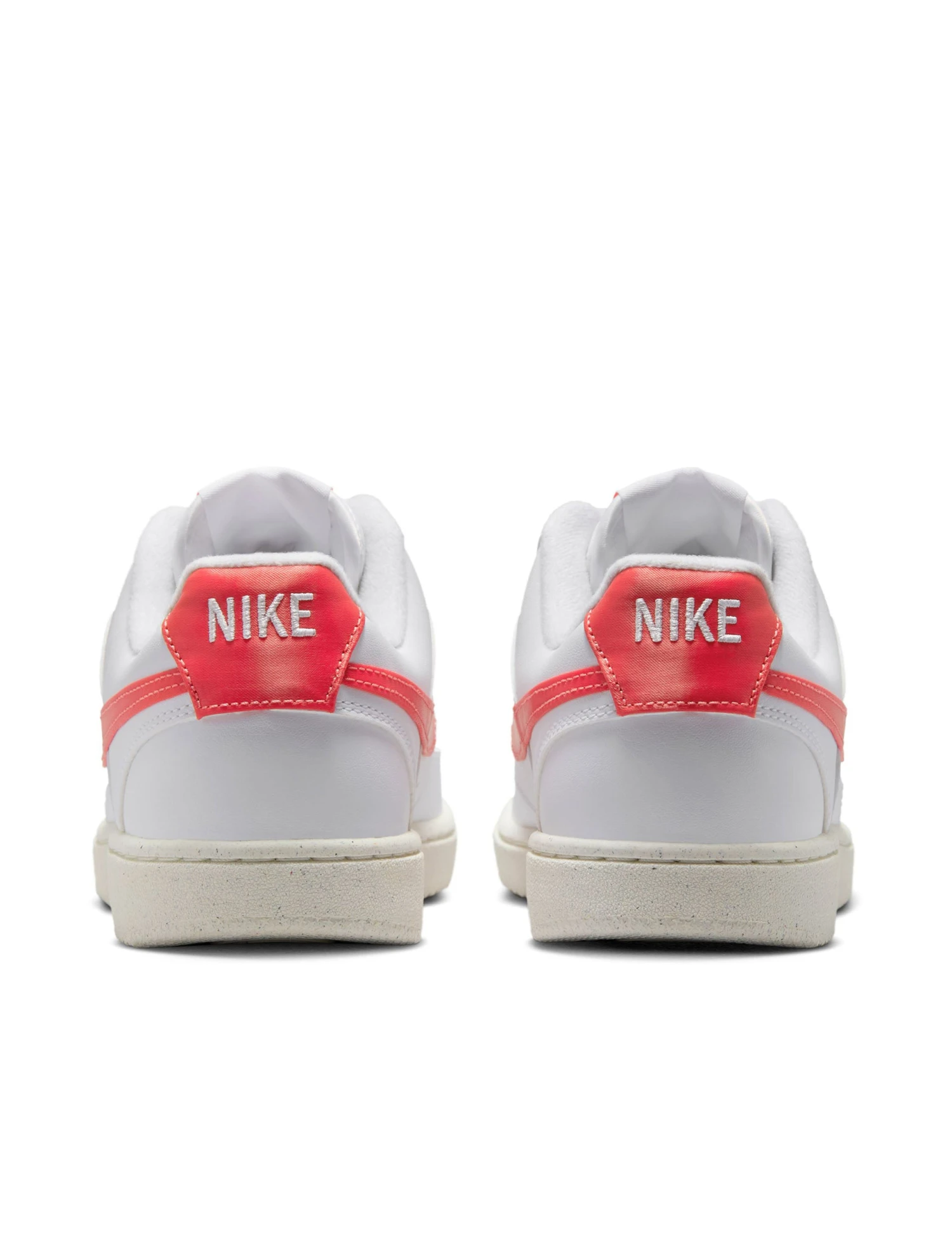 Nike Court Vision Low Next Nature Shoes - White/Magic Ember/Sail 5 Nike Court Vision Low Next Nature Shoes - White/Magic Ember/Sail - Image 3