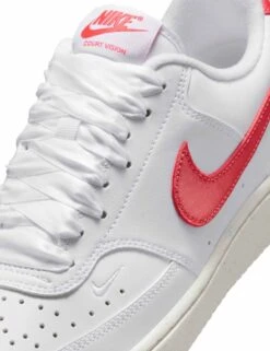 Nike Court Vision Low Next Nature Shoes - White/Magic Ember/Sail 16 Nike Court Vision Low Next Nature Shoes - White/Magic Ember/Sail -The Sports Edit Store nike court vision low next nature shoes white ember sail hv5246 100 7