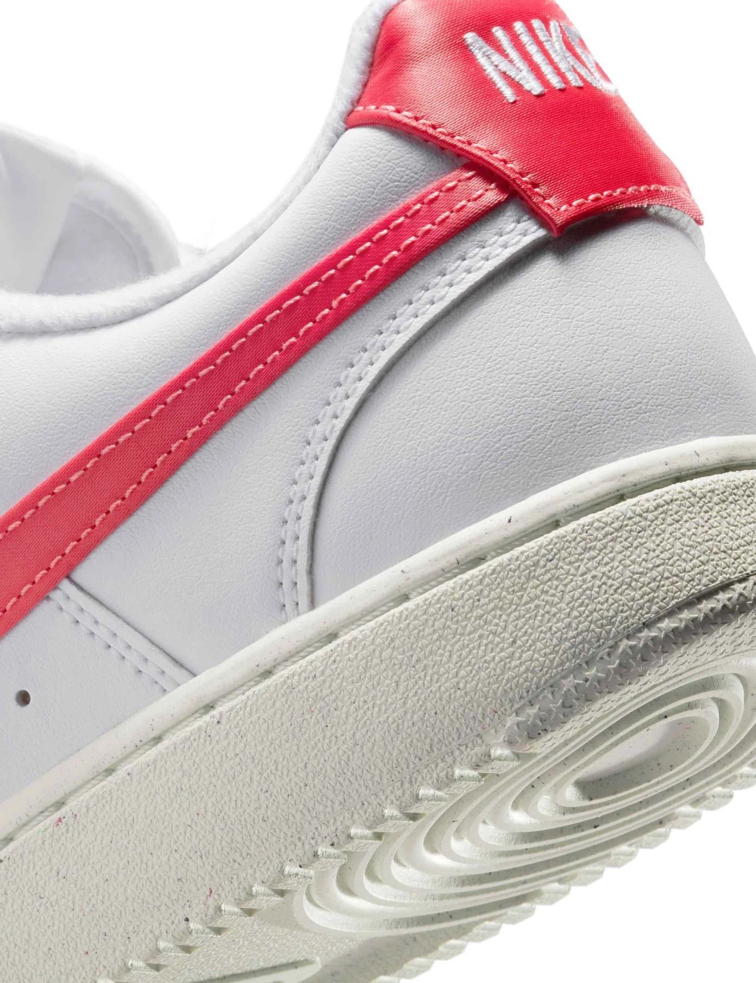 Nike Court Vision Low Next Nature Shoes - White/Magic Ember/Sail 10 Nike Court Vision Low Next Nature Shoes - White/Magic Ember/Sail - Image 8