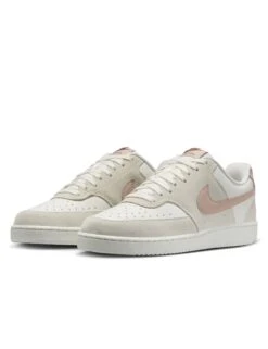 Nike Court Vision Low Shoes - Phantom/Fossil Stone/Light Bone -The Sports Edit Store nike court vision low shoes phantom stone bone ib5873 002 2