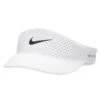 Nike Dri-FIT ADV Ace Tennis Visor - White -The Sports Edit Store nike dri fit adv ace tennis visor white fb6443 100 1