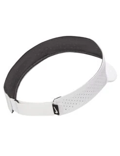 Nike Dri-FIT ADV Ace Tennis Visor - White -The Sports Edit Store nike dri fit adv ace tennis visor white fb6443 100 3