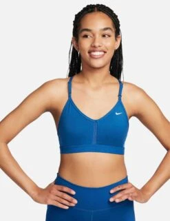 Nike Dri-FIT Indy Sports Bra - Court Blue/White