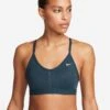 Nike Dri-FIT Indy Sports Bra - Deep Jungle/White 1 Nike Dri-FIT Indy Sports Bra - Deep Jungle/White -The Sports Edit Store nike dri fit indy sports bra jungle white cz4456 328 1