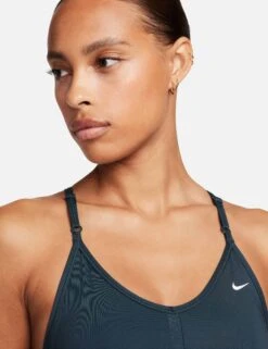 Nike Dri-FIT Indy Sports Bra - Deep Jungle/White -The Sports Edit Store nike dri fit indy sports bra jungle white cz4456 328 8