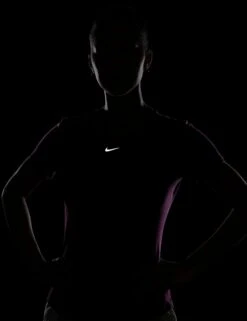 Nike Dri-FIT One Luxe Women's Short-Sleeve Top - Bordeaux -The Sports Edit Store nike dri fit one luxe short sleeve top bordeaux silver dd0618 611 3